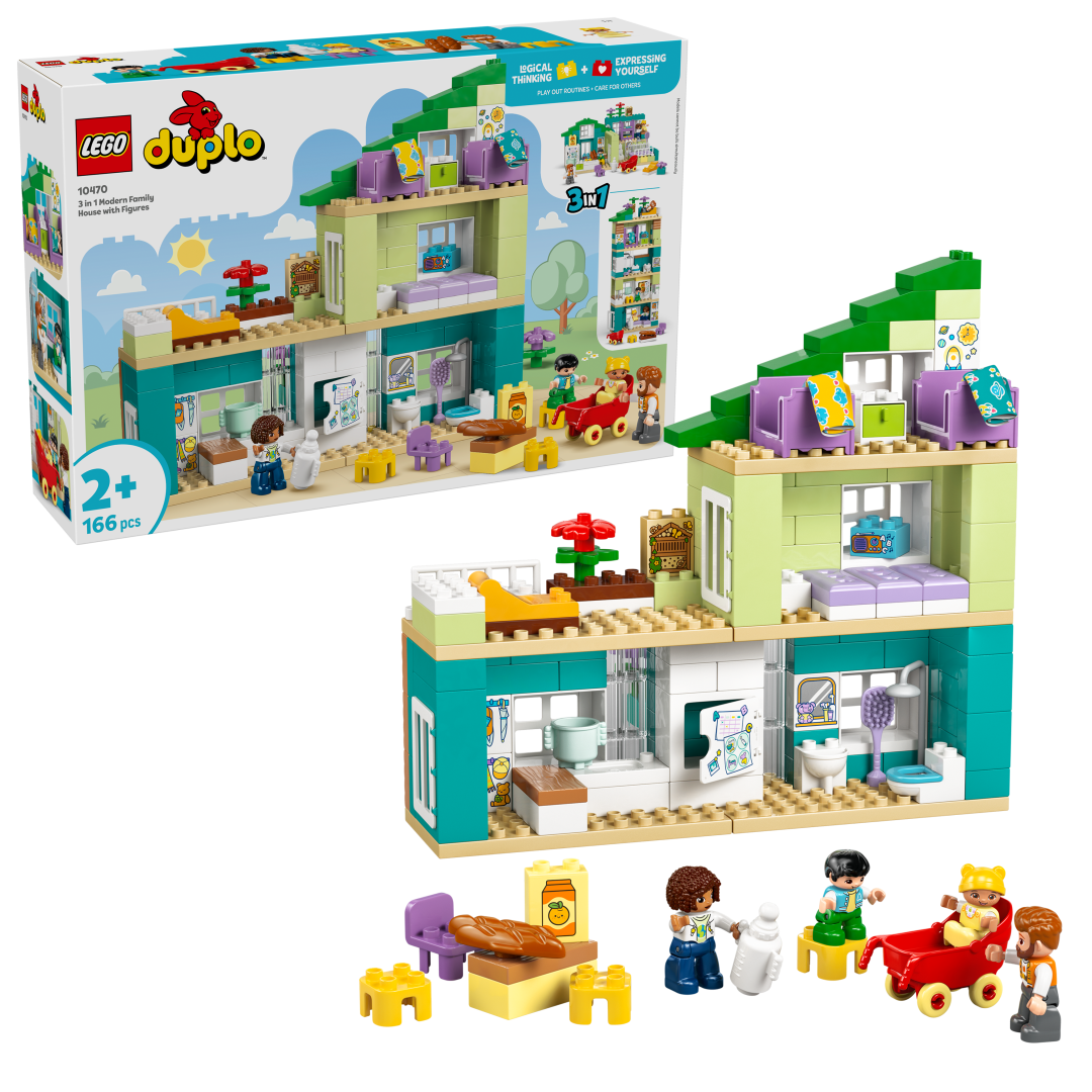 LEGO DUPLO 3-in-1 Modern Family House with Figures | 10470
