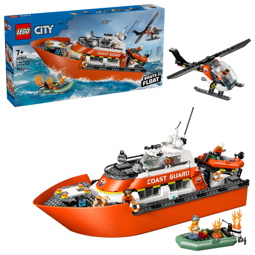 LEGO City Coast Guard Rescue Boat & Helicopter | 60504