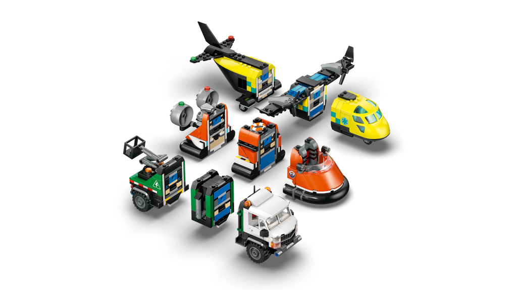 LEGO City Airplane, Service Truck & Hovercraft Remix | 60505