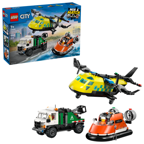 LEGO City Airplane, Service Truck & Hovercraft Remix | 60505