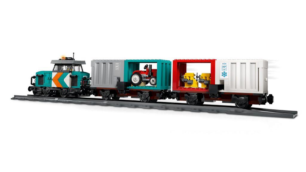 LEGO City Harbor Freight Train with Crane & Truck | 60509