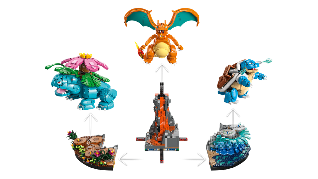 LEGO Pokémon Venusaur, Charizard and Blastoise | 72153