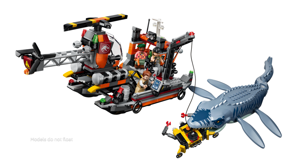 LEGO Jurassic World Mosasaurus Dinosaur Boat Attack | 77983