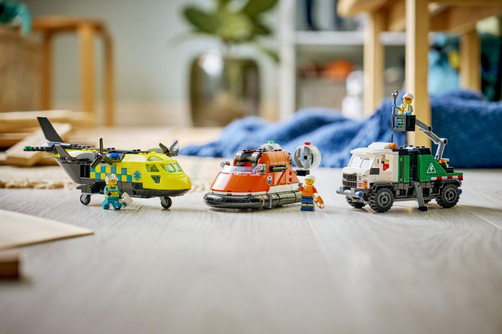 LEGO City Airplane, Service Truck & Hovercraft Remix | 60505