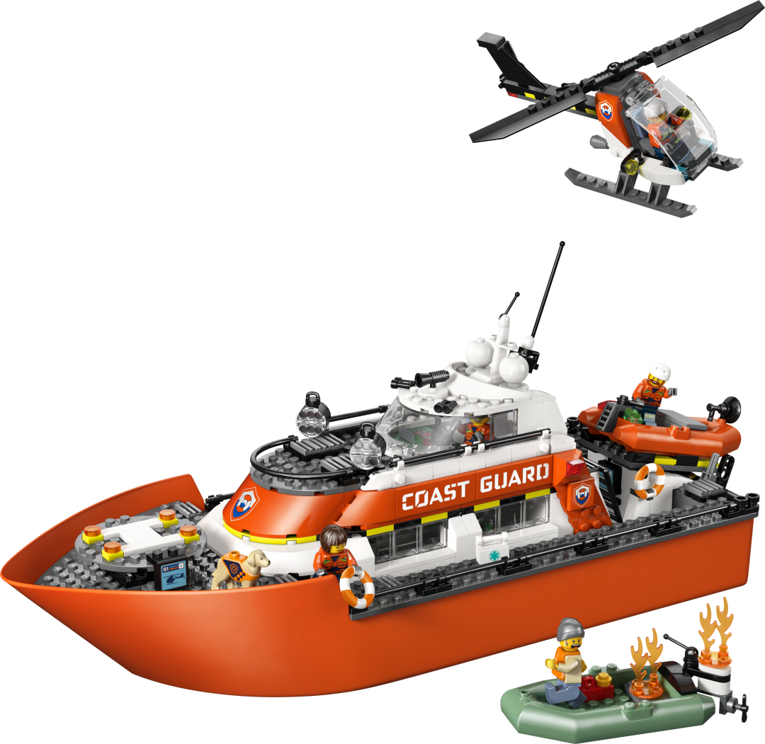 LEGO City Coast Guard Rescue Boat & Helicopter | 60504