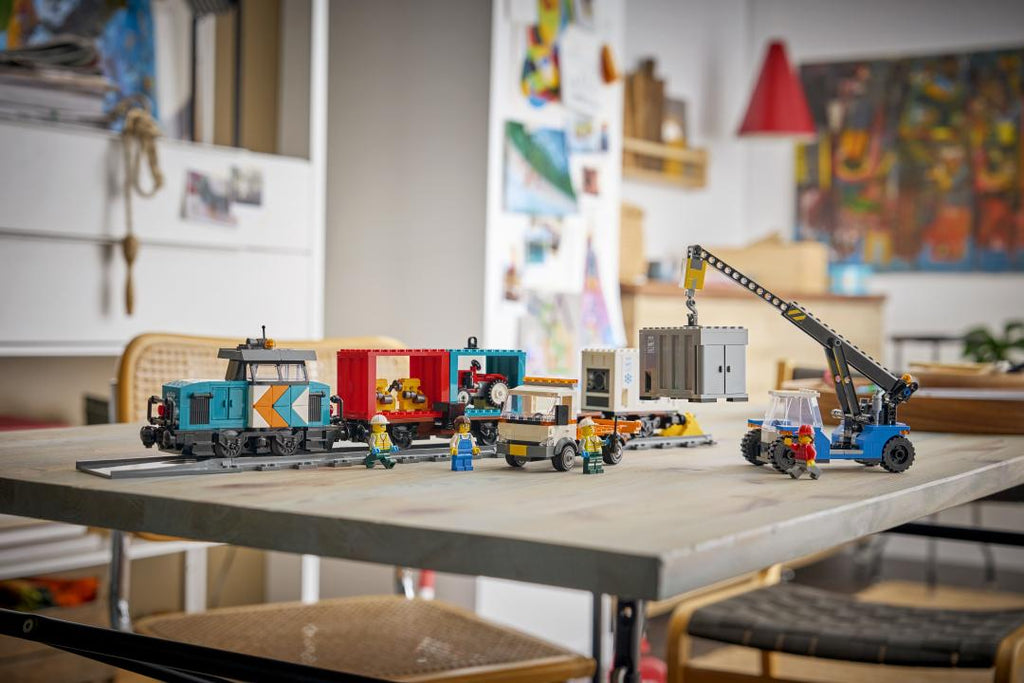 LEGO City Harbor Freight Train with Crane & Truck | 60509