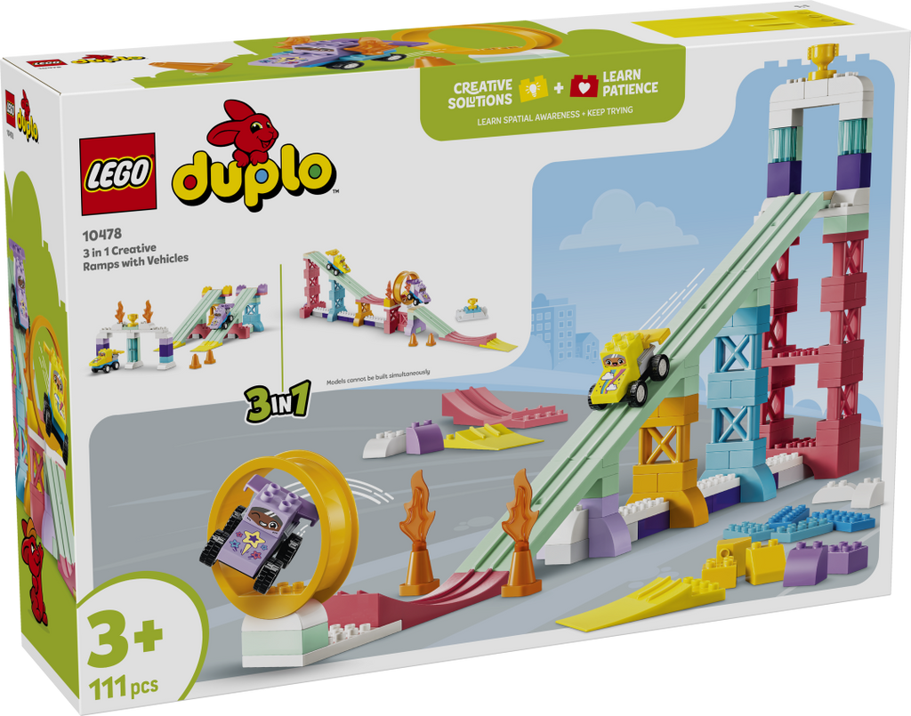 LEGO DUPLO 3-in-1 Creative Ramps with Vehicles | 10478