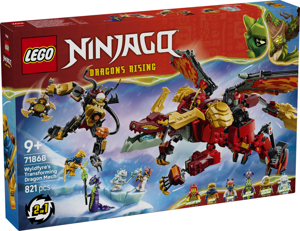 LEGO NINJAGO Wyldfyre's Transforming Dragon Mech | 71868