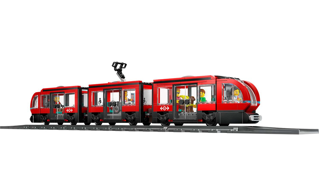 LEGO City Downtown Streetcar and Station | 60423