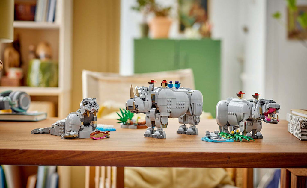 LEGO Creator 3-in-1 Wild Animals: Majestic Rhino with Birds | 31171