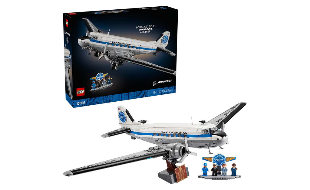 LEGO Icons Douglas DC-3 PAN AM Airliner | 11378